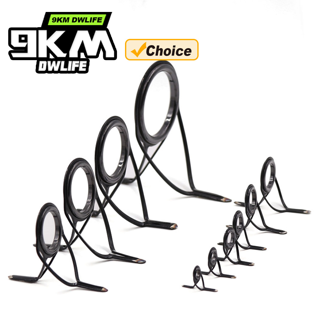 Fishing Rod Repair Kit - Комплект из 10 изогнутых кольцевых направляющих