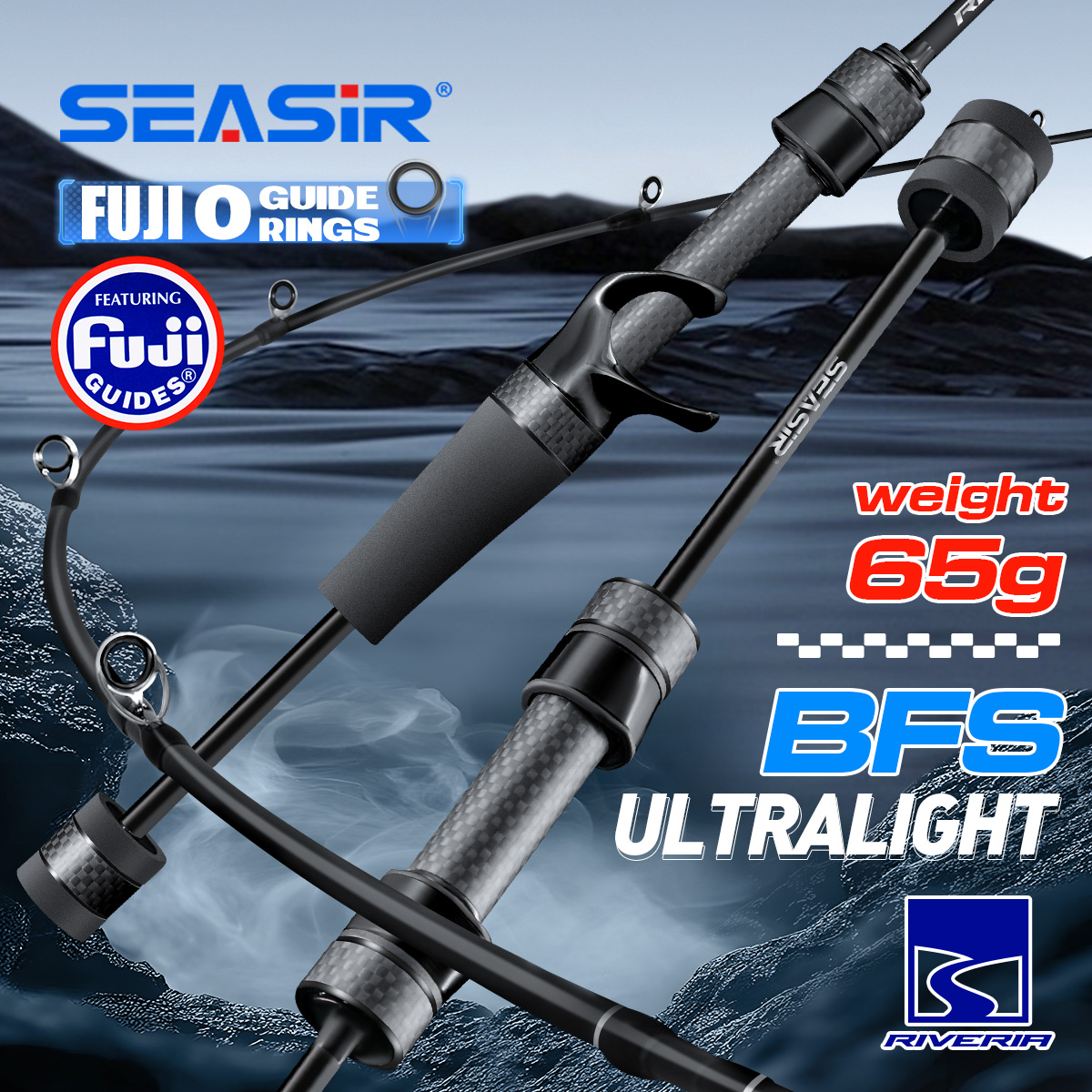 Fishing Rod Surf - Сверхлегкая спиннинговая удочка Seasir Riveria BFS,