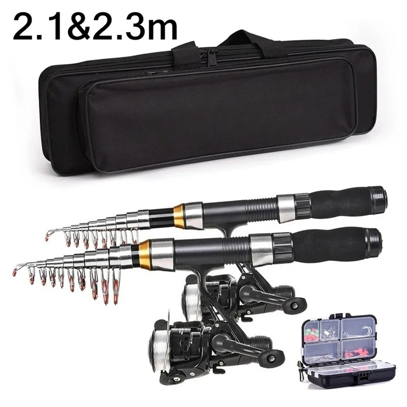 BRAVMAK 2,1/2,3 м телескопичес – обзор и цена Fishing Rod Combo